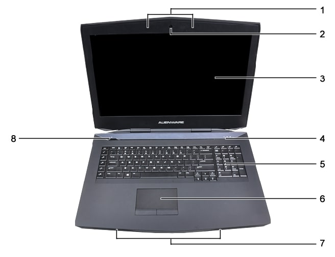 Locating the Microphone on Dell Laptops