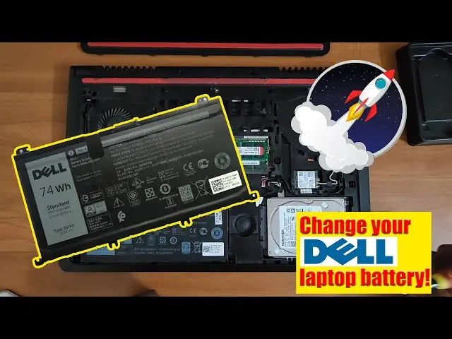 Locating the Battery in a Dell Laptop with a Removable Battery: