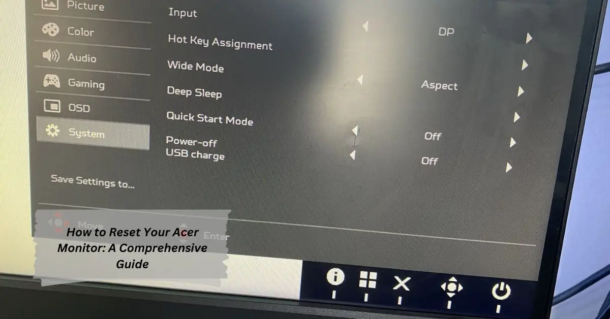 How to Reset Your Acer Monitor A Comprehensive Guide