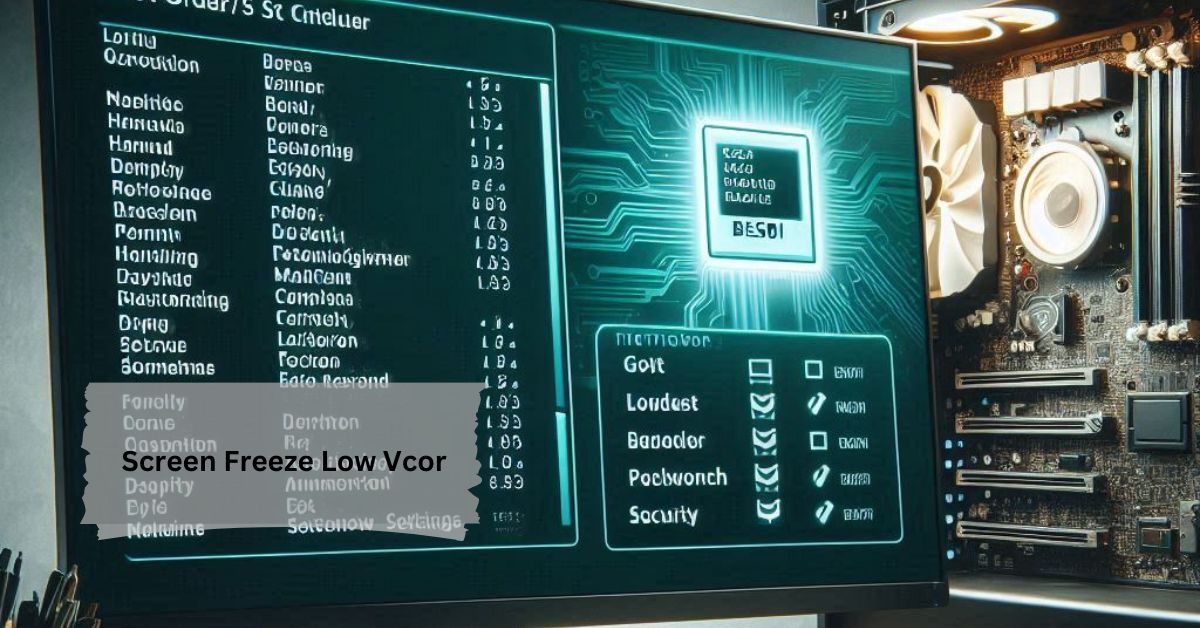 Screen Freeze Low Vcor